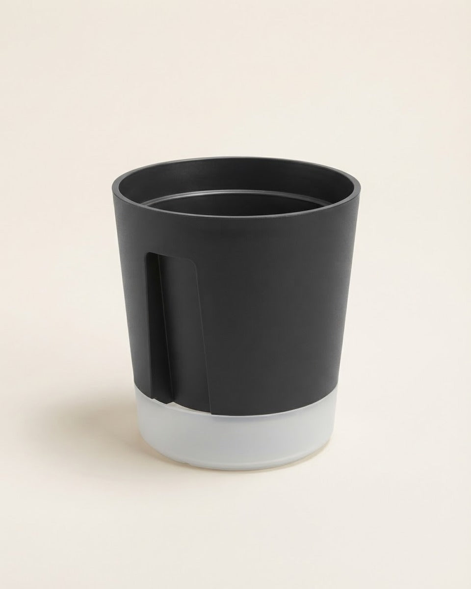 Self-watering Plant Pot, Anthracite, 12 cm