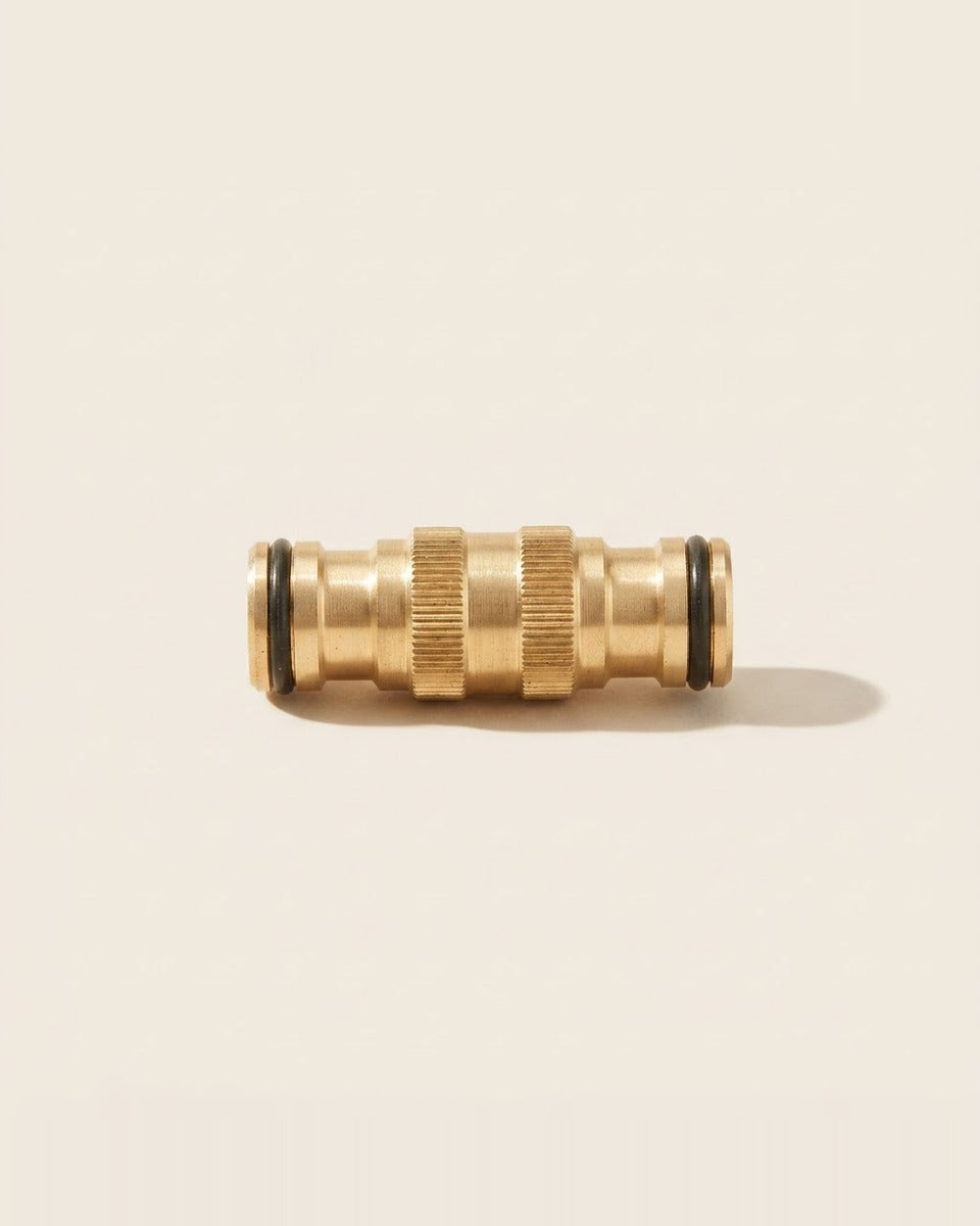 Metal Hose Connector Brass Plated