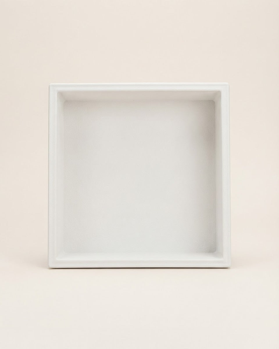 Square Planter Tray 39 cm — White