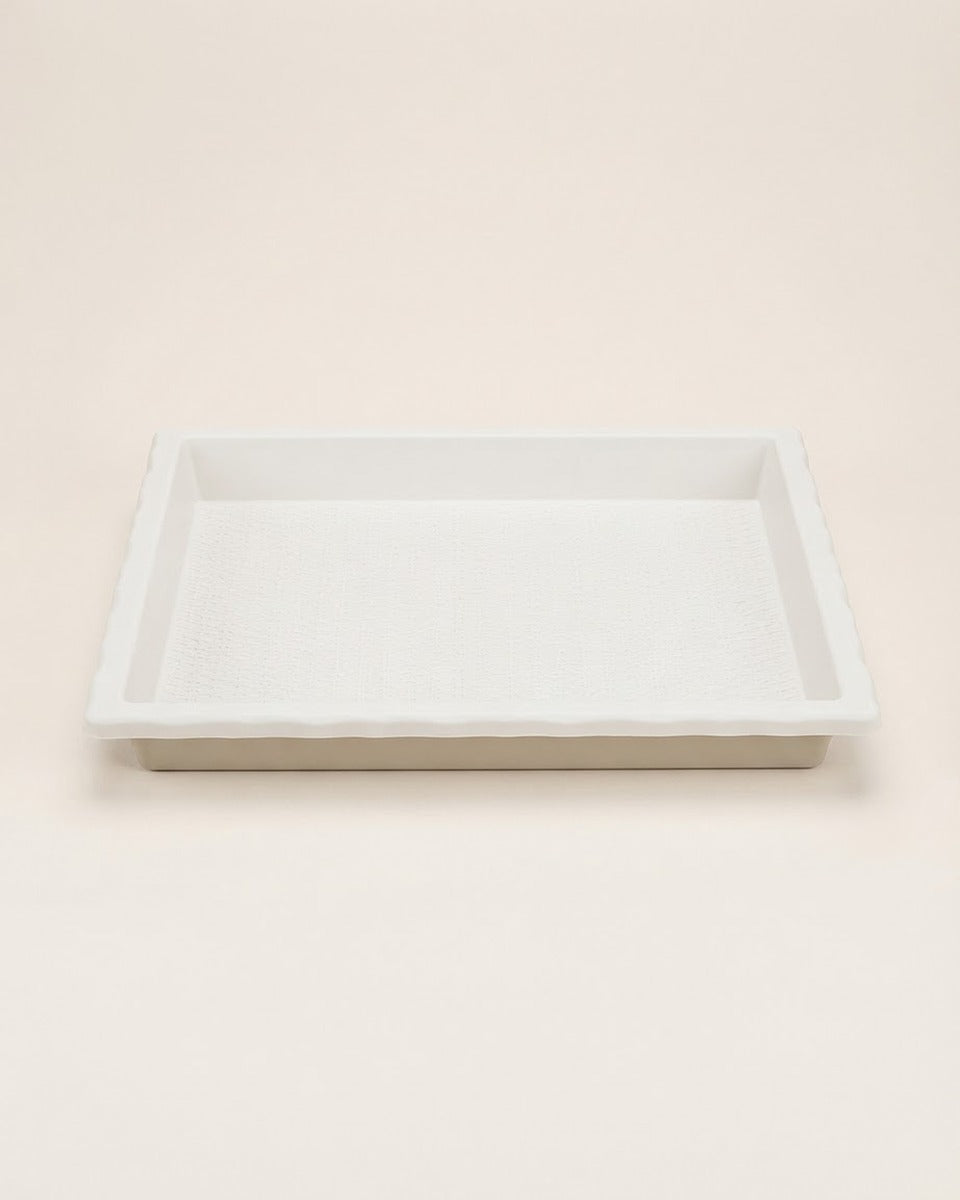Rectangular Planter Tray 35 cm — White