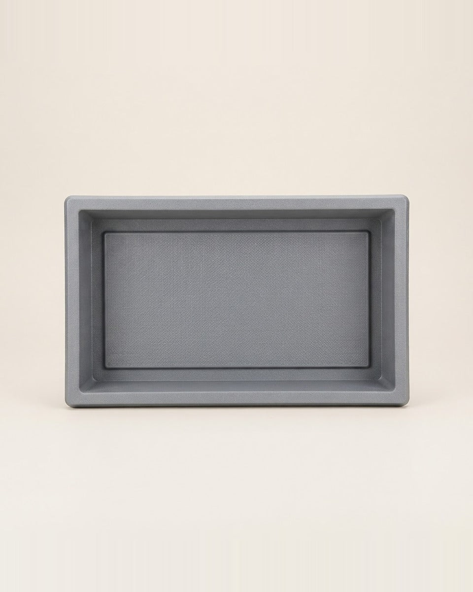 Rectangular Planter Tray 40 cm — Grey