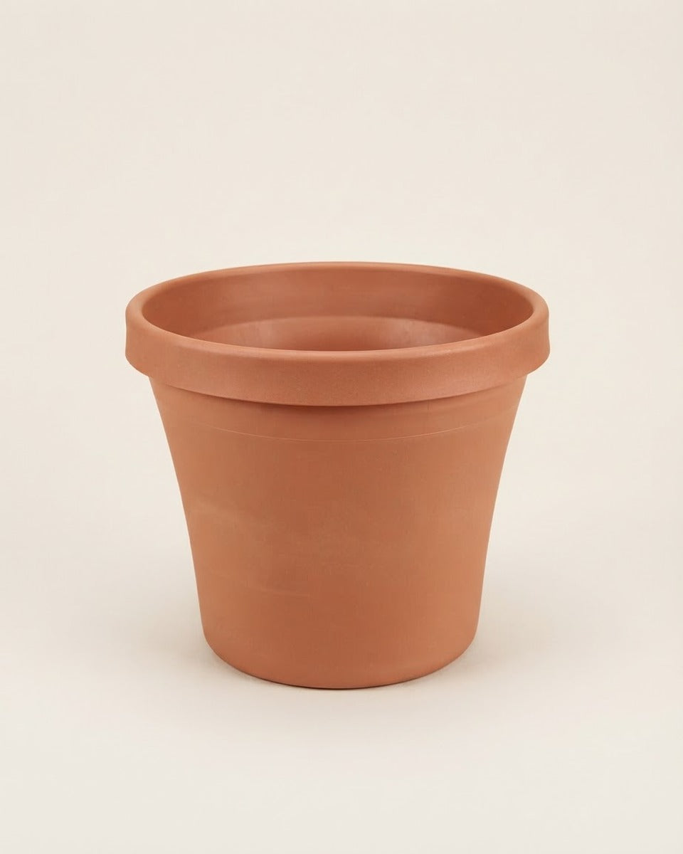 Hexagonal Plant Pot 25 cm — Terracotta