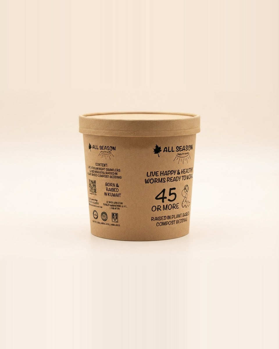 LIVE WORMS ALL SEASON (45+ ct)