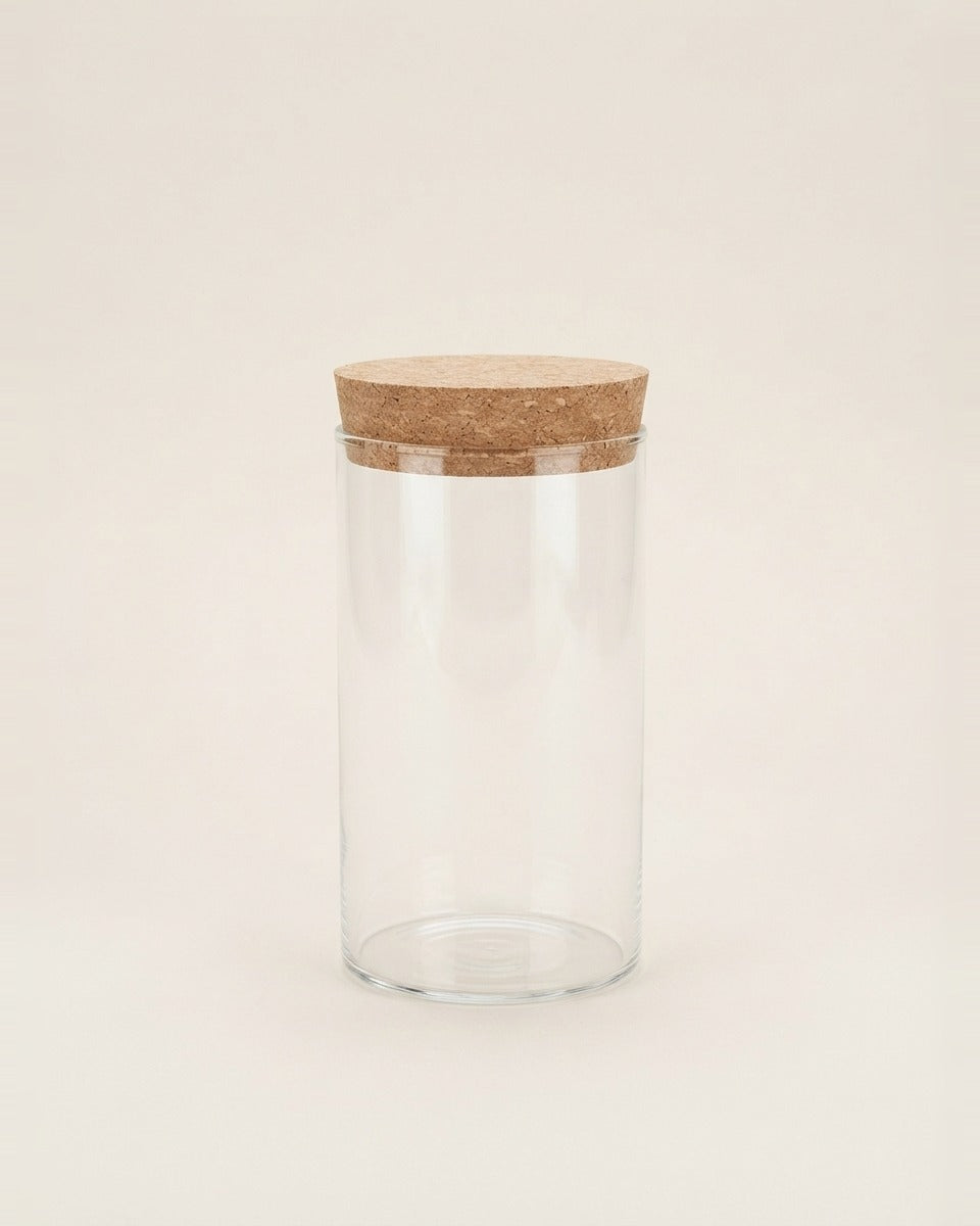 Glass propagation jar with cork collar, 12 cm مرطبان إكثار بحلقة فلين