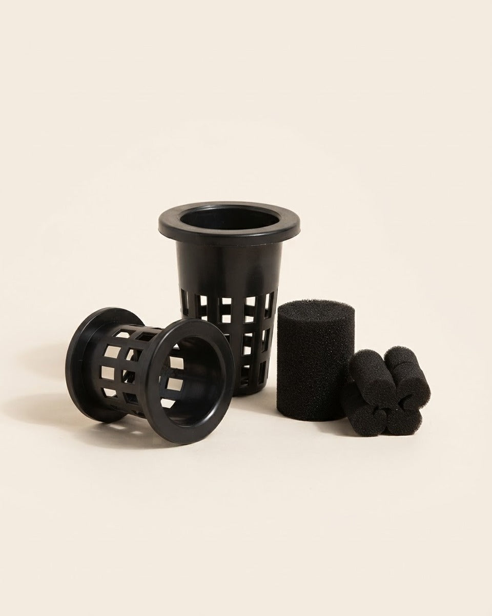 Hydroponic net cup and sponge kit, 176 pieces طقم كاسات وإسفنج زراعة مائية