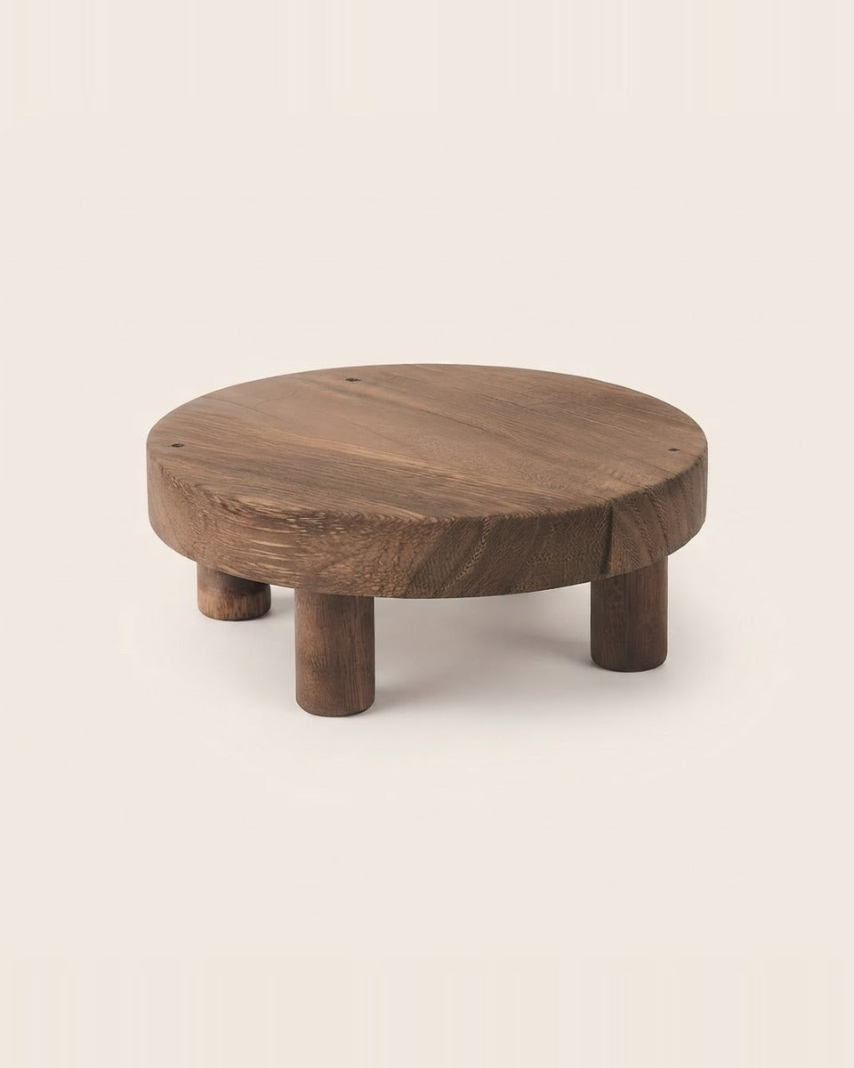 Walnut wood pot stand 19 cm