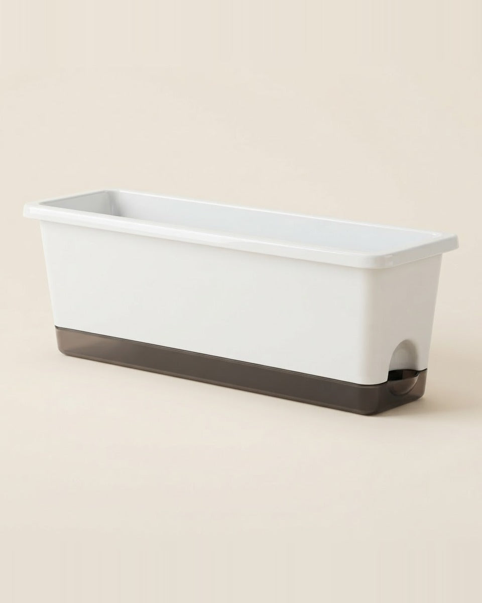 Self-watering window box 43 cm أصيص ري ذاتي مستطيل