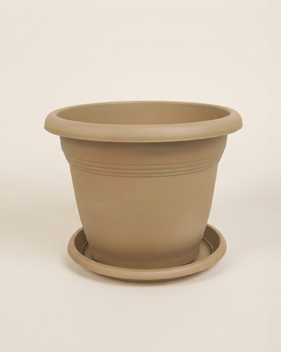 50 Cm Biege Plastic Design Pot