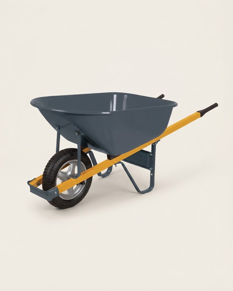 Heavy Duty Steel Wheelbarrow, 6 cu ft