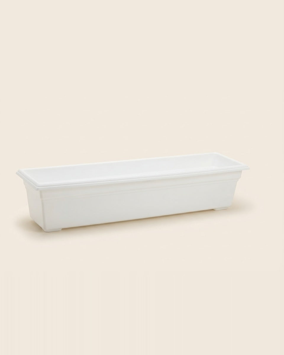 Plastic Window Box, White 29.5 in.