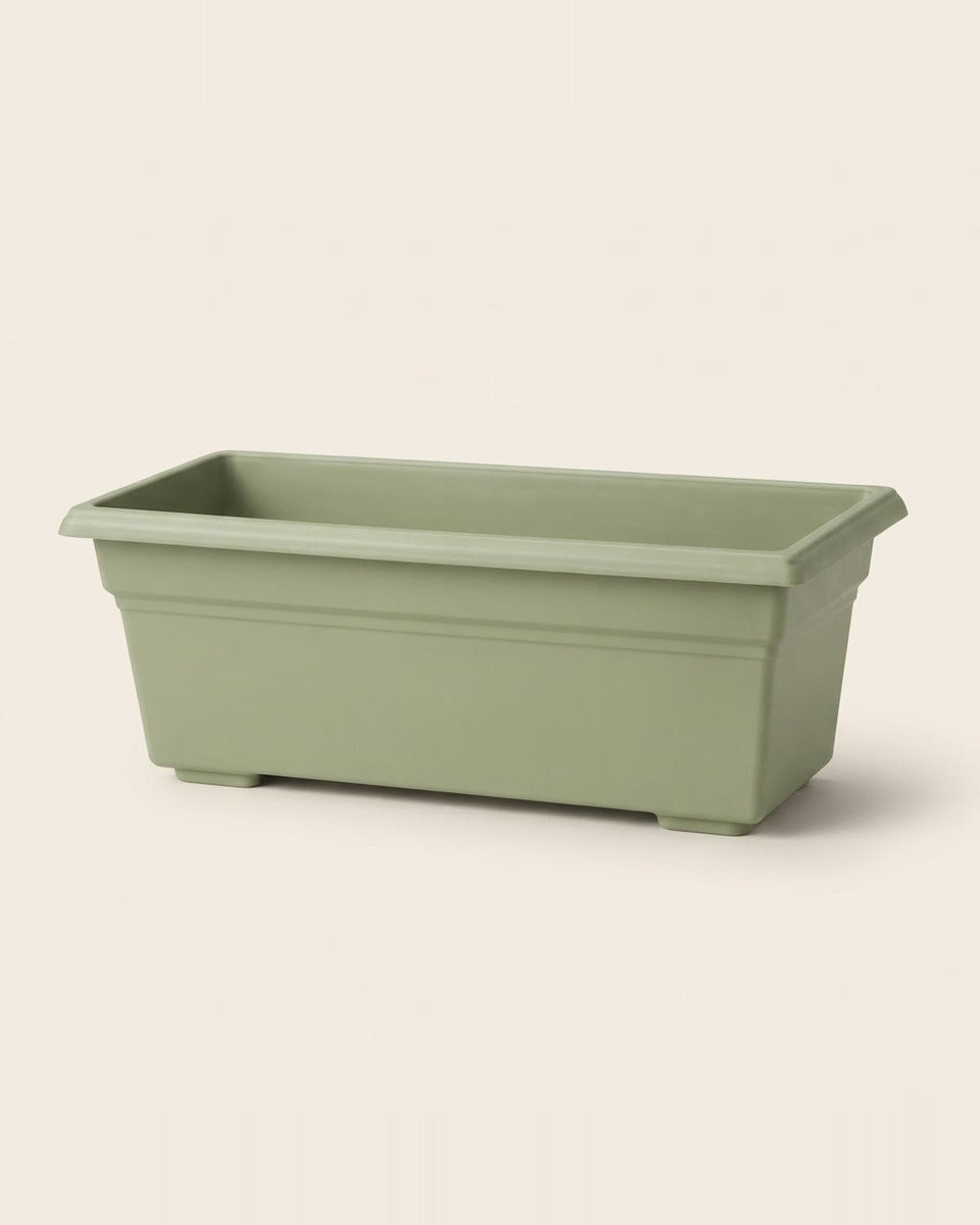 Plastic Window Box, Sage Green 35.8 in.