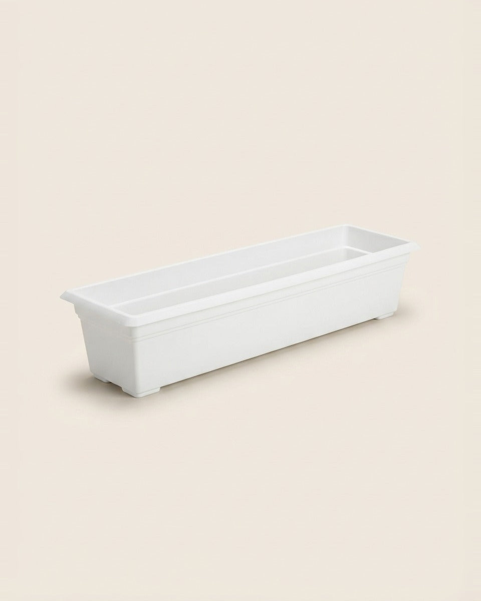 Plastic Window Box, White 36 in.