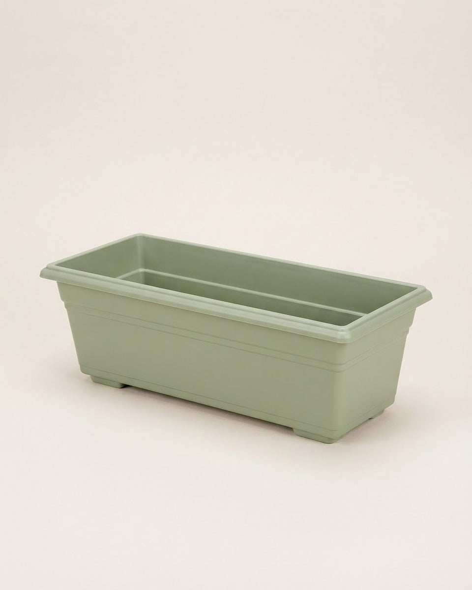 Plastic Window Box, Sage Green 23.8 in.