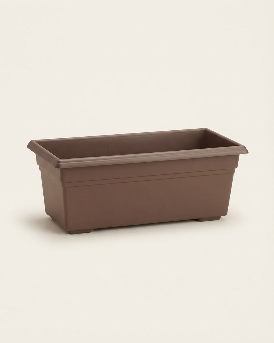 Plastic Window Box, Brown 23.8 in.