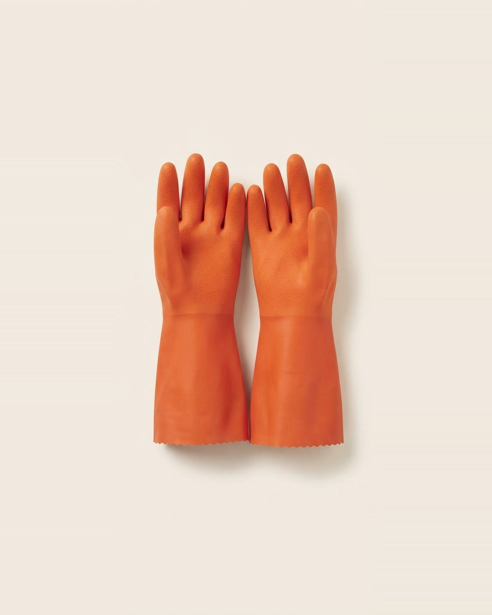 PVC Coated Gauntlet Gloves, Orange