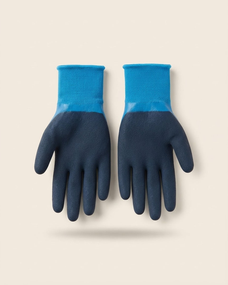 Gardening Gloves, Blue — Medium