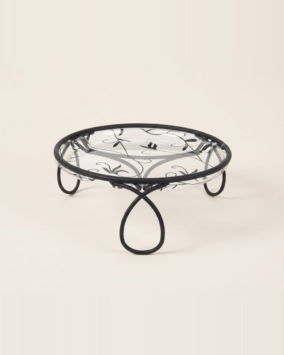 Table Top Plant Stand, Black — 4 Pack