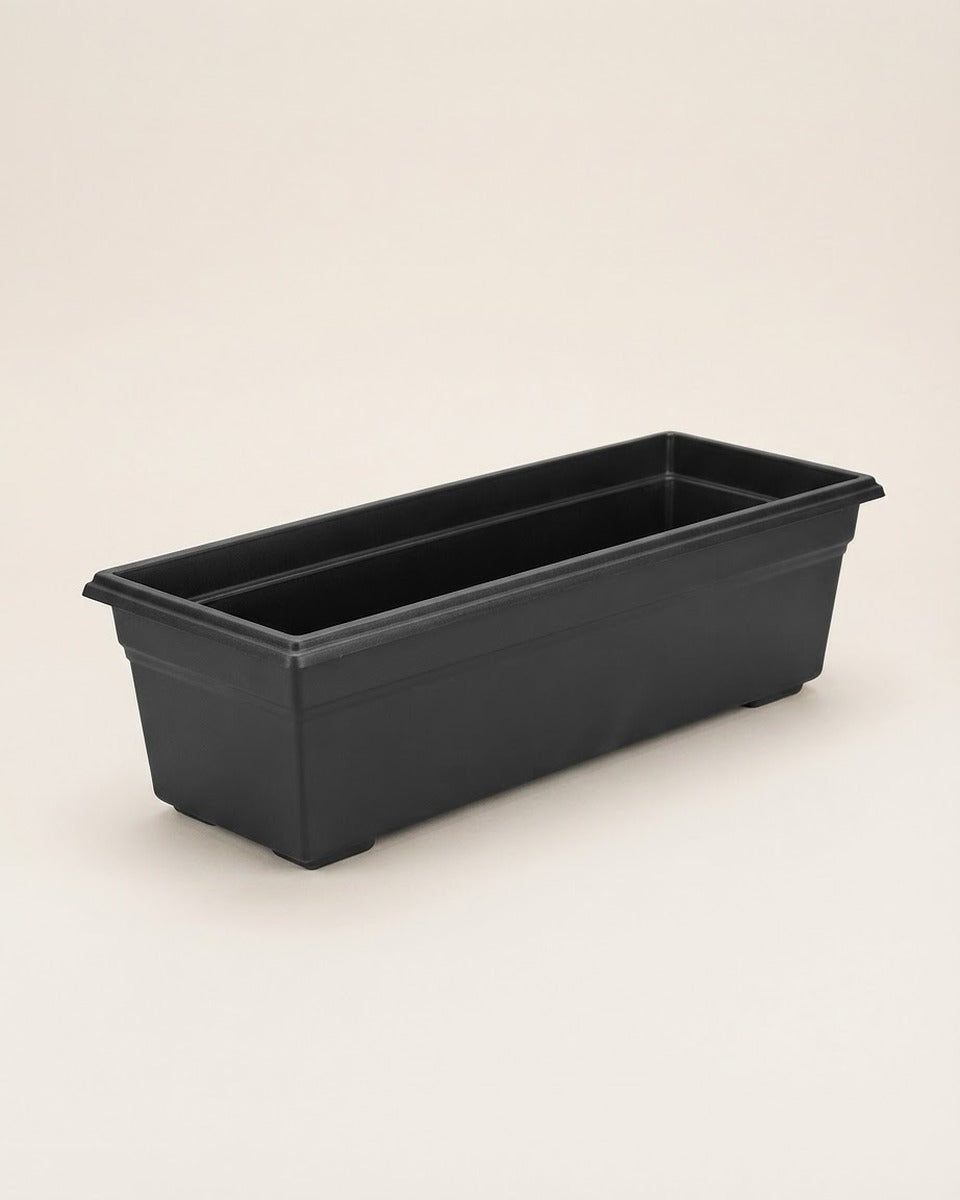 Plastic Window Box, Black 29.5 in.
