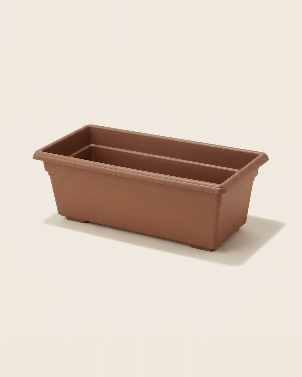 Plastic Window Box, Brown 35.8 in.