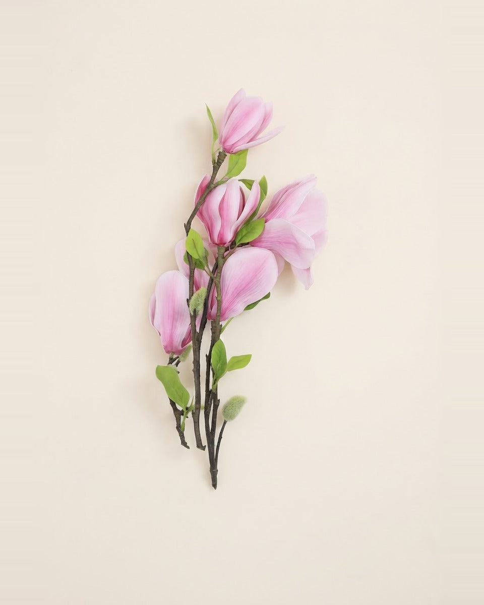 Artificial Pink Magnolia Branch
