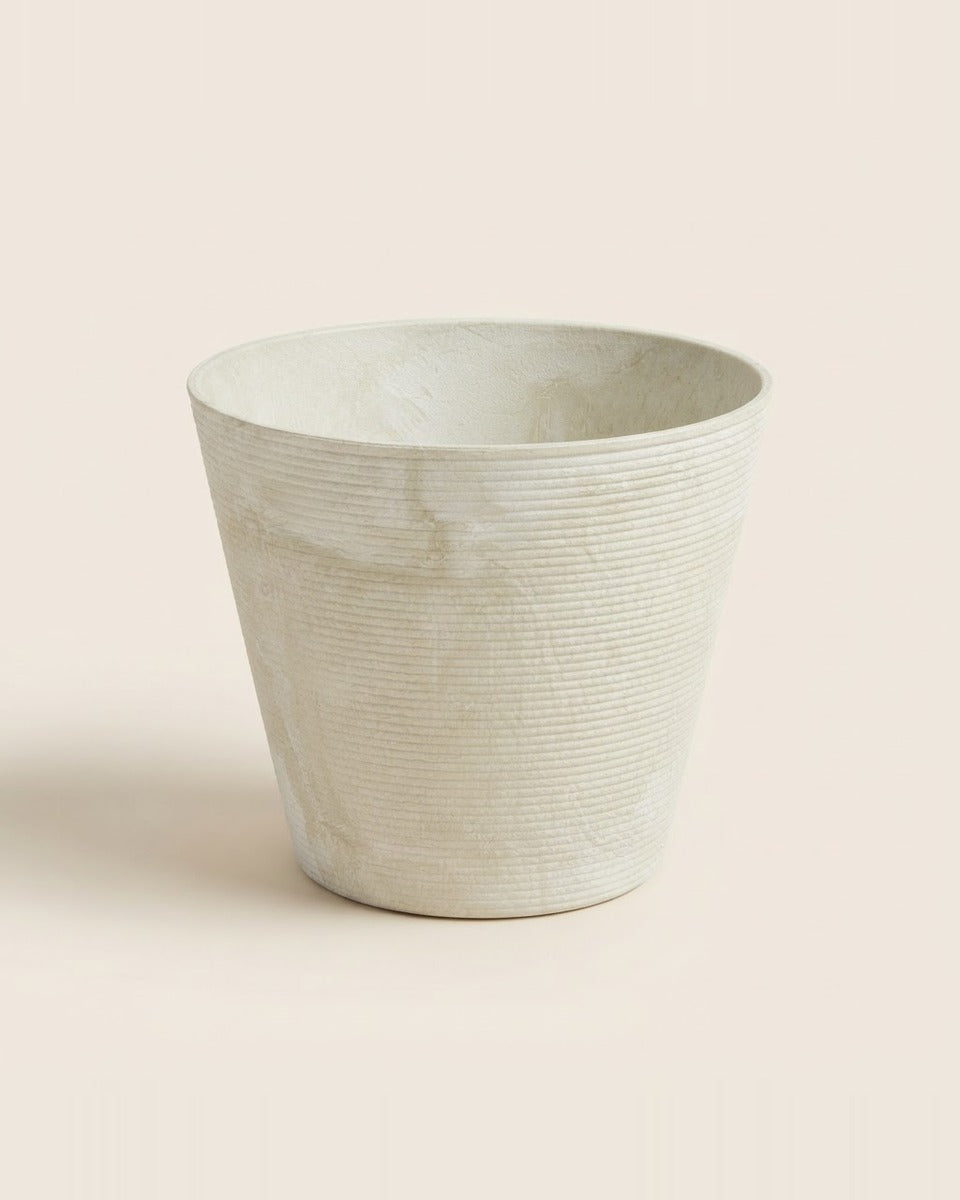 Round Resin Planter, Mint 12 in.