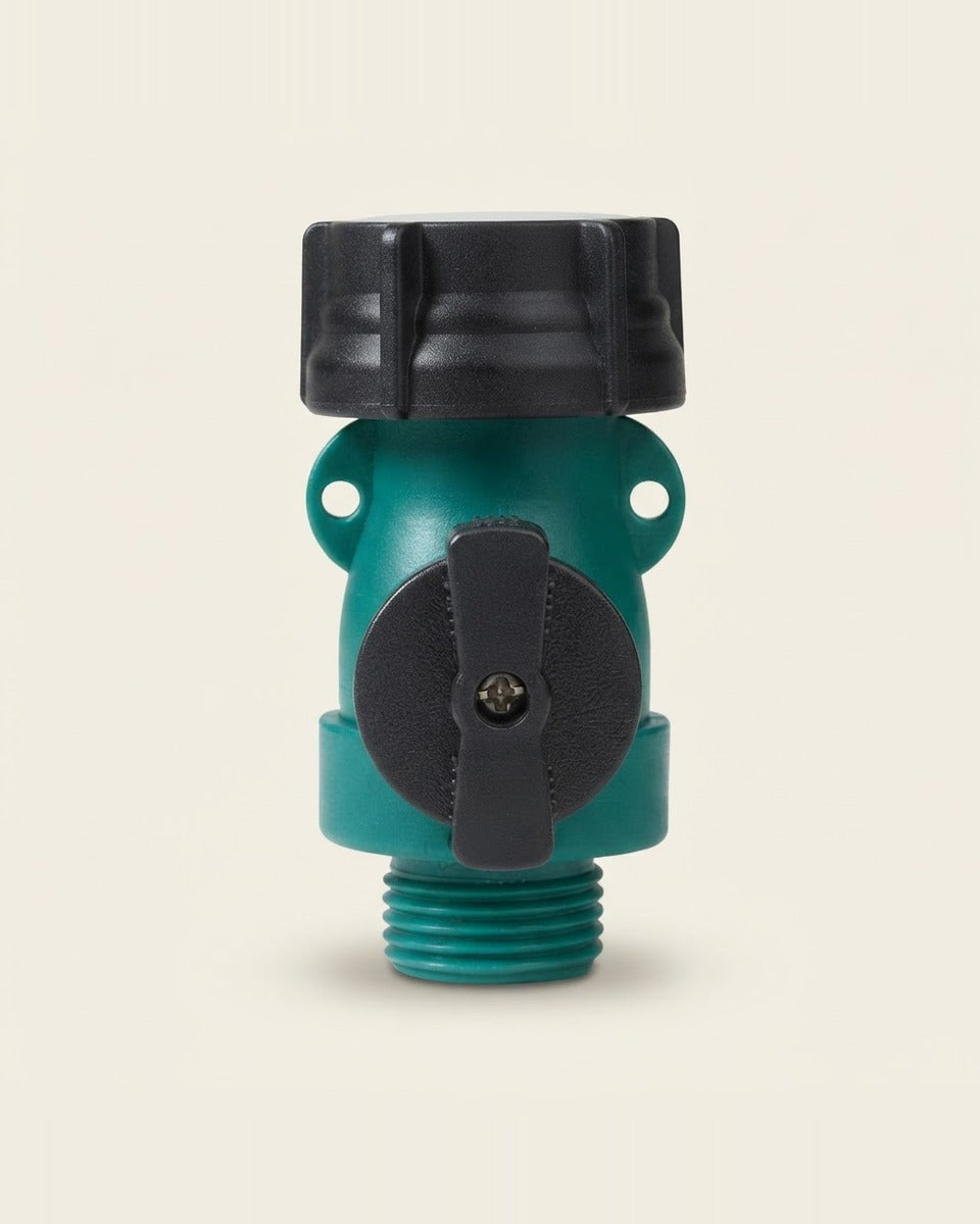Polymer Threaded Male Hose Shut-Off Valve 5/8 in