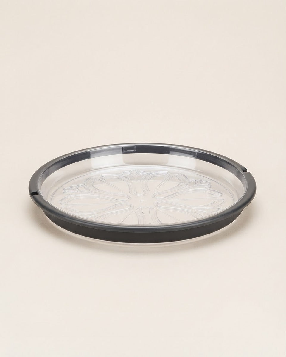 Clear Plant Saucer with Protective Insert, 10 in.