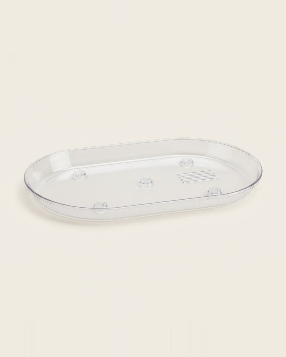 Clear Oval Drip Tray, 6 x 12 in.