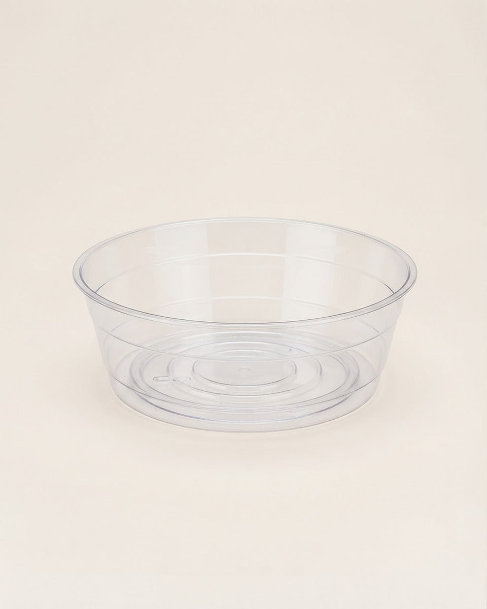 Clear Deep Plant Saucer, 8 in.