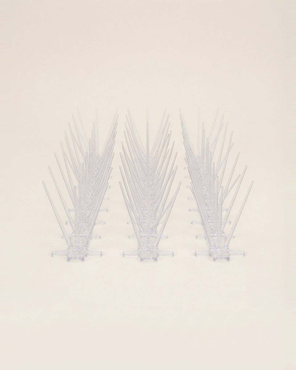 Plastic Bird Spikes Kit with Adhesive, 3 in. x 10 ft