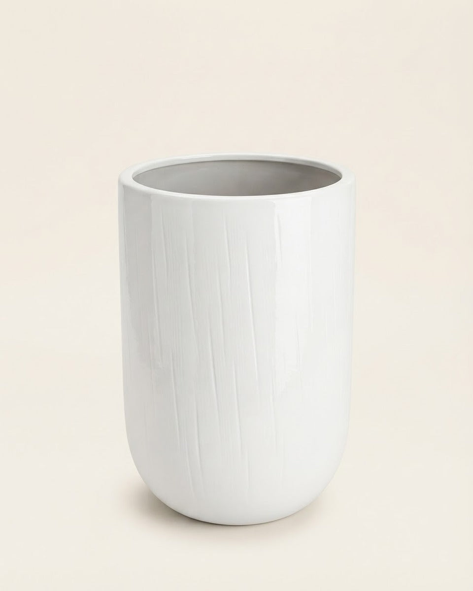 Ceramic Pot 2021 White, Large
