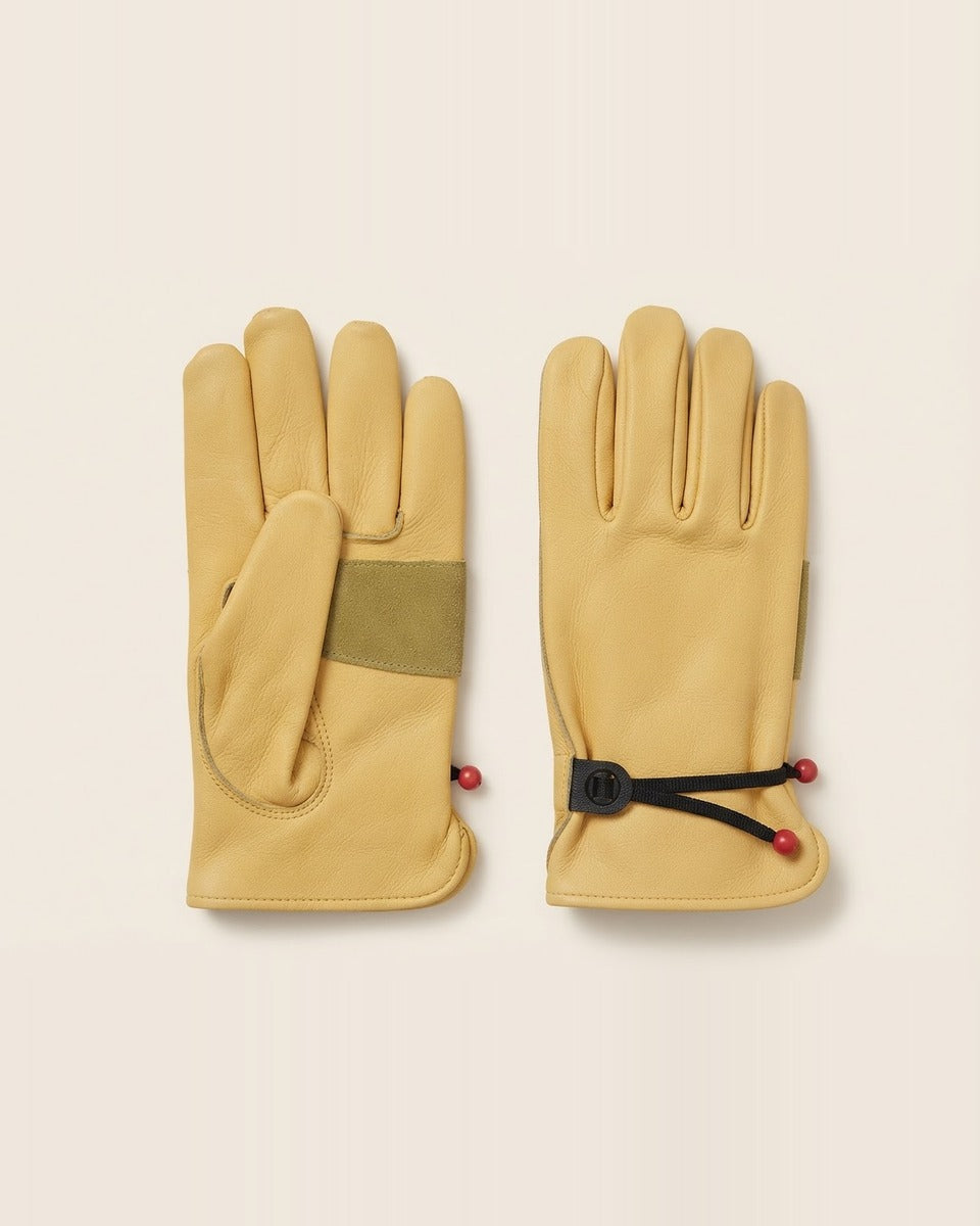 Leather Driver Gloves, Saddle Tan — Large