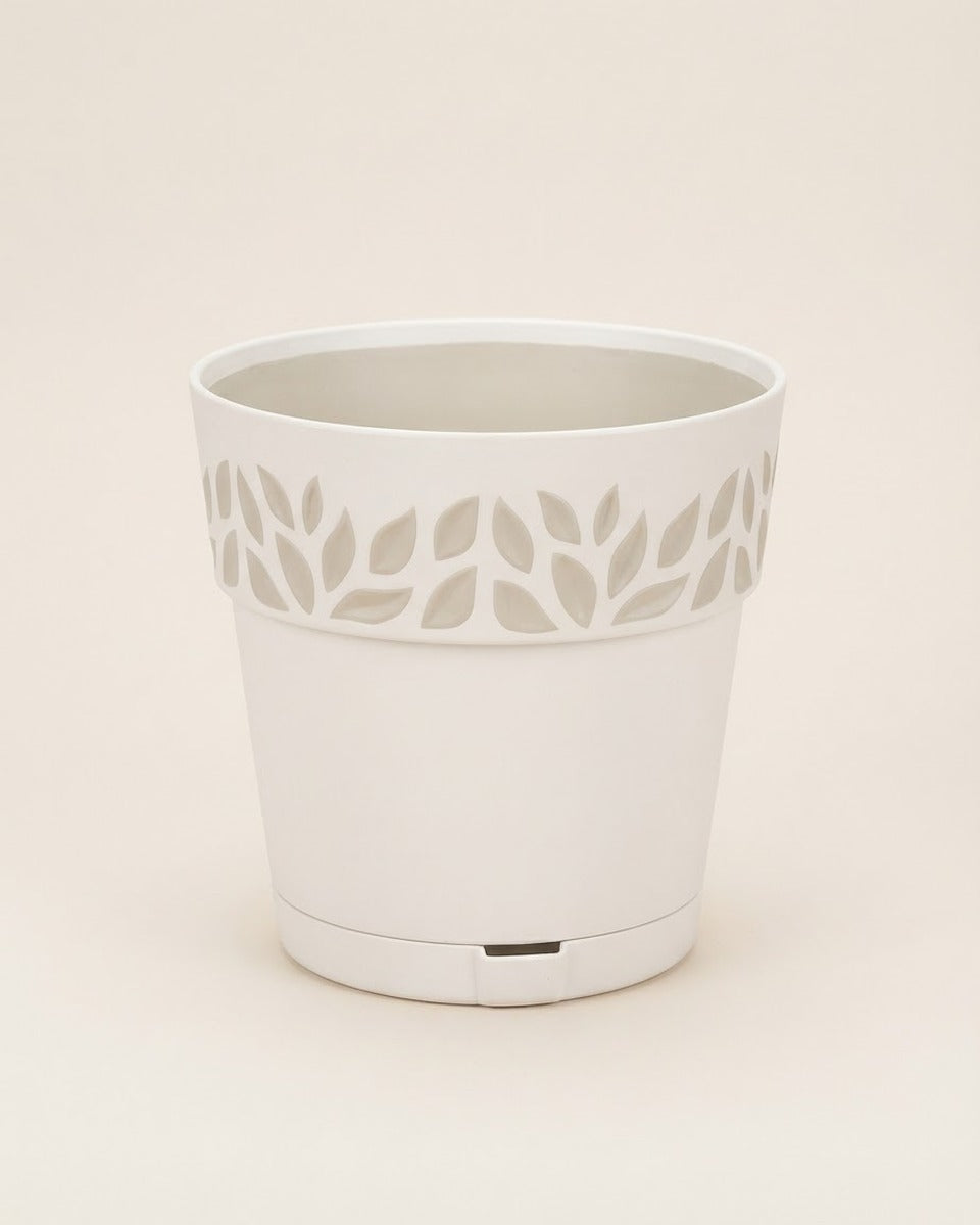 Leaf Pot 19 cm — White