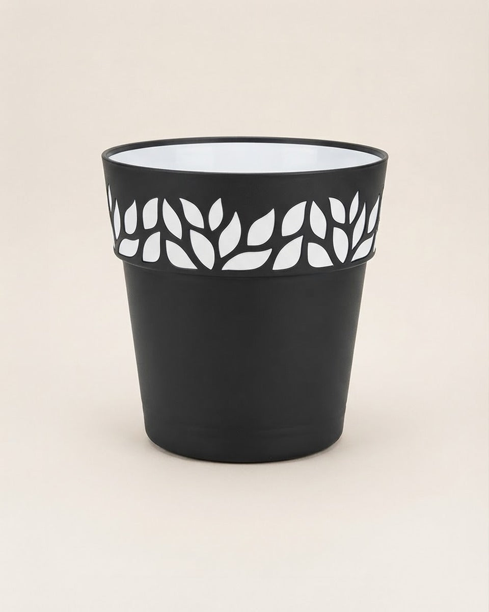 Leaf Pot 29 cm — Black