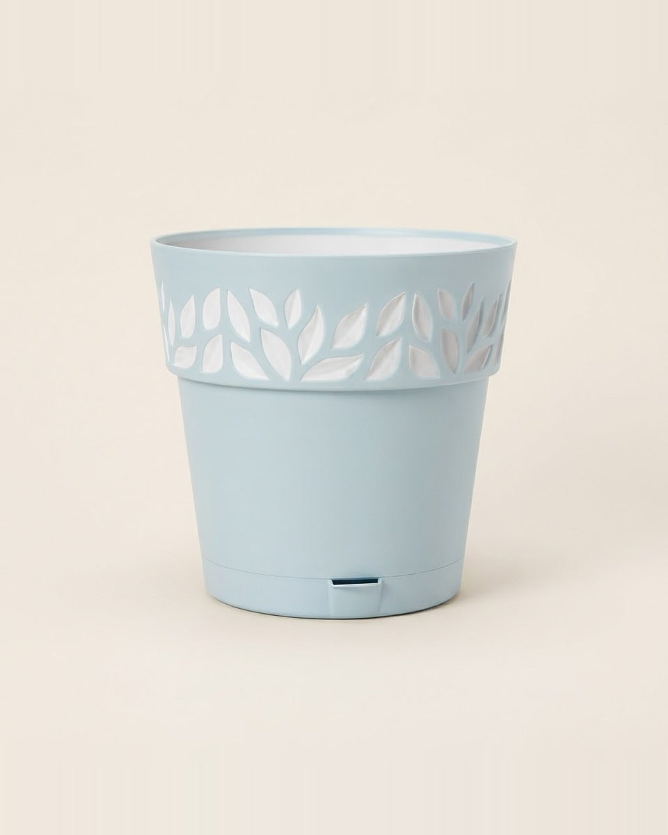 Leaf Pot 25 cm — Sky Blue