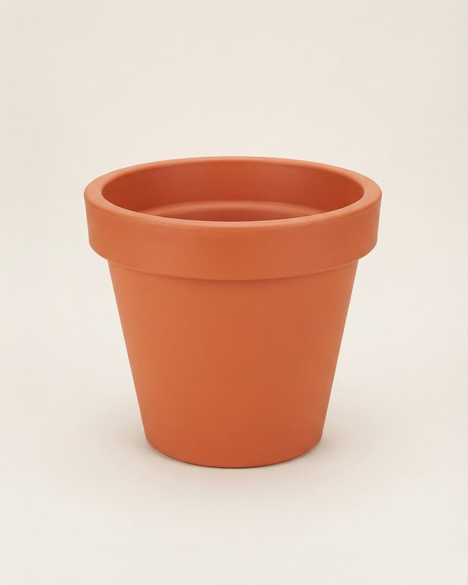 Round Flower Pot 40 cm — Orange