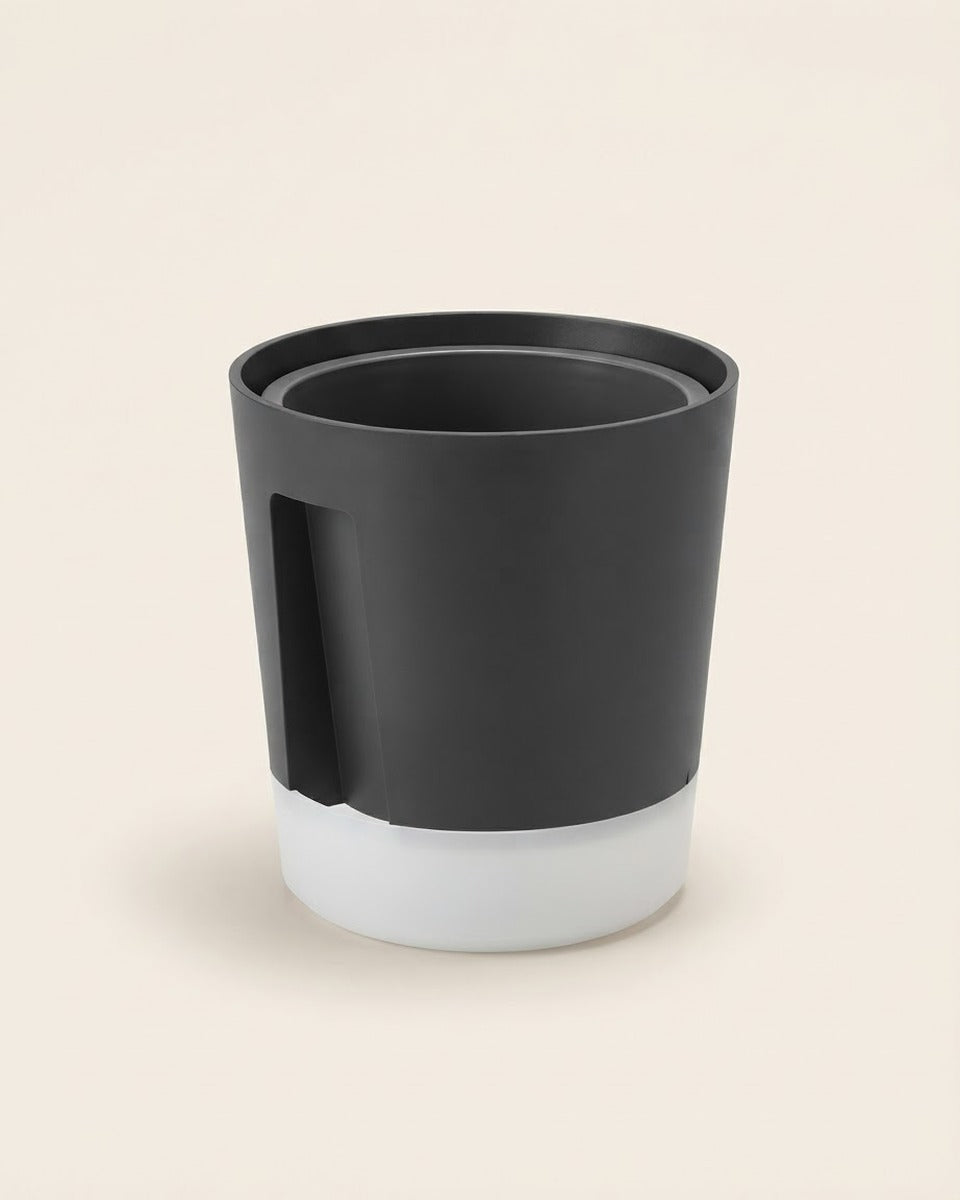 Self-watering Plant Pot, Anthracite, 15 cm