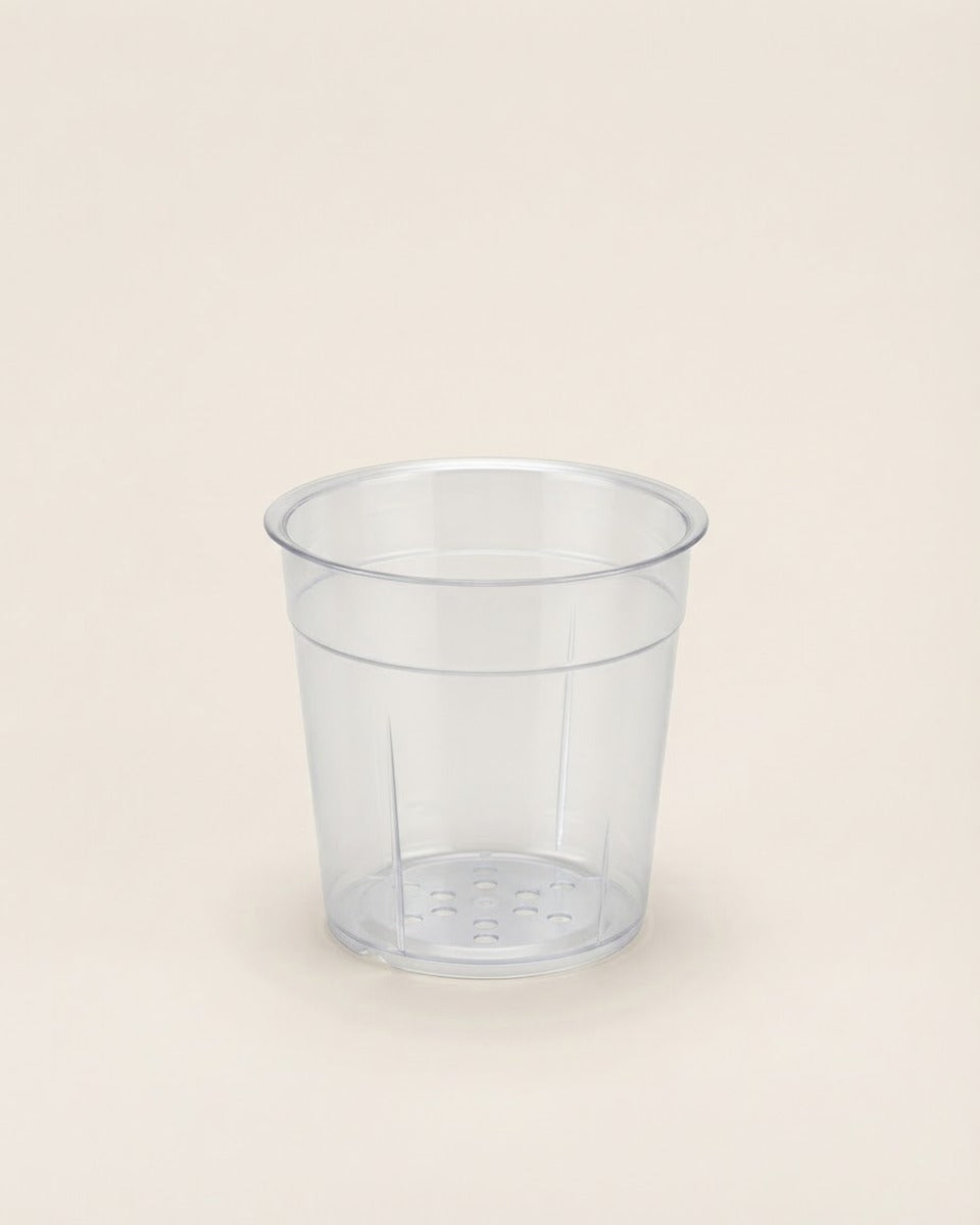 Clear Plastic Pot أصيص بلاستيكي شفاف