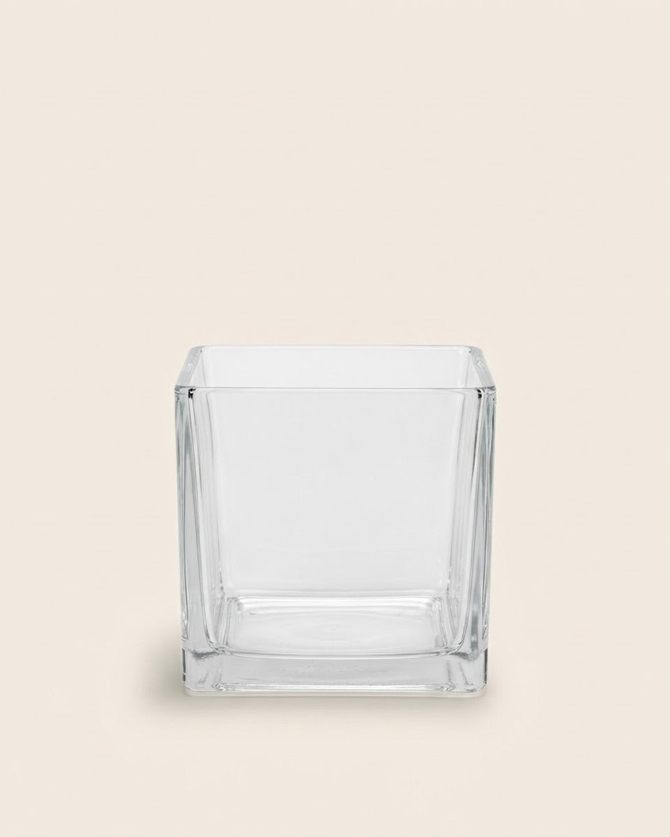 Square Glass Pot – 12 CM حوض نباتات