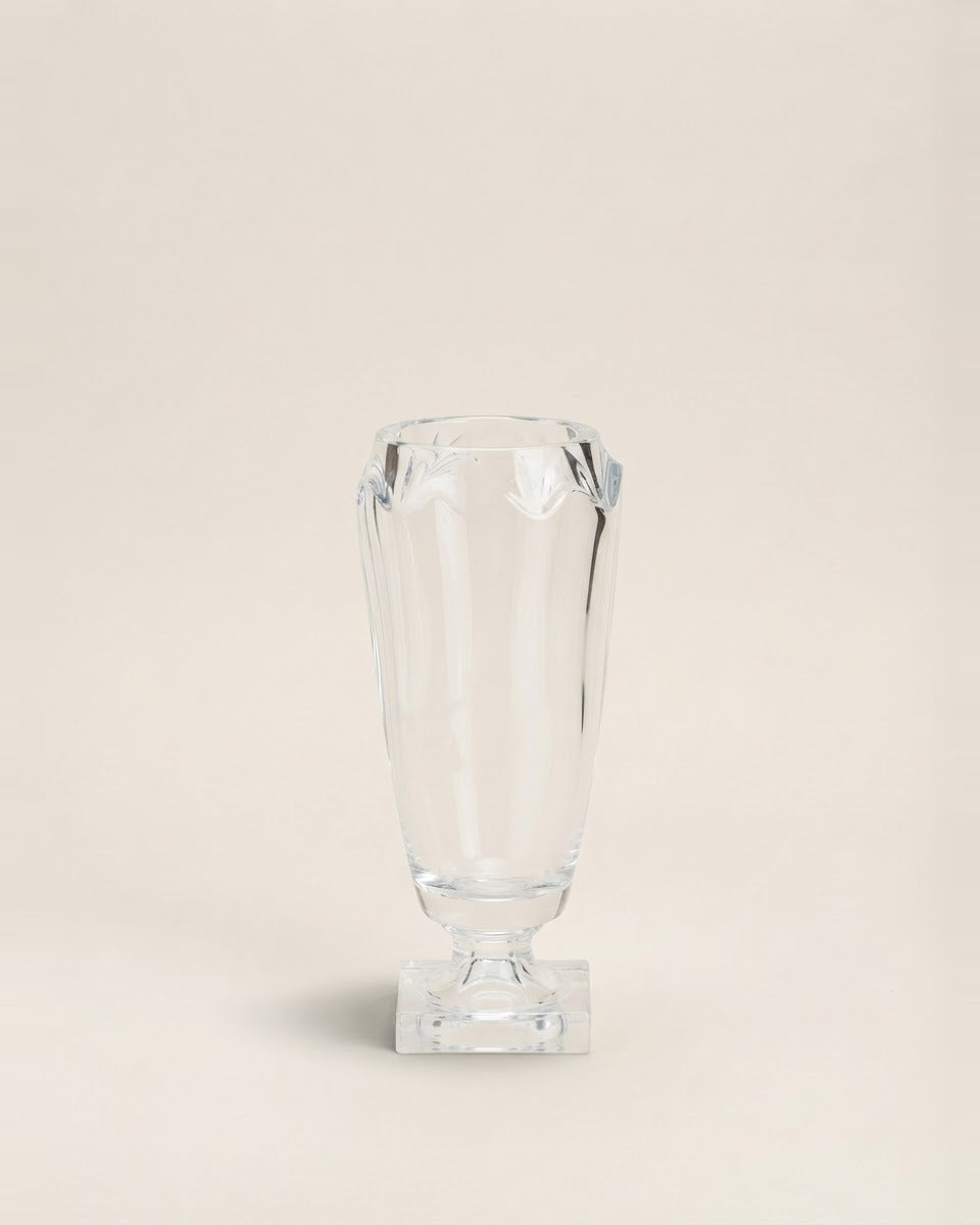 Decorative Glass Pedestal Vase – 35 CM
