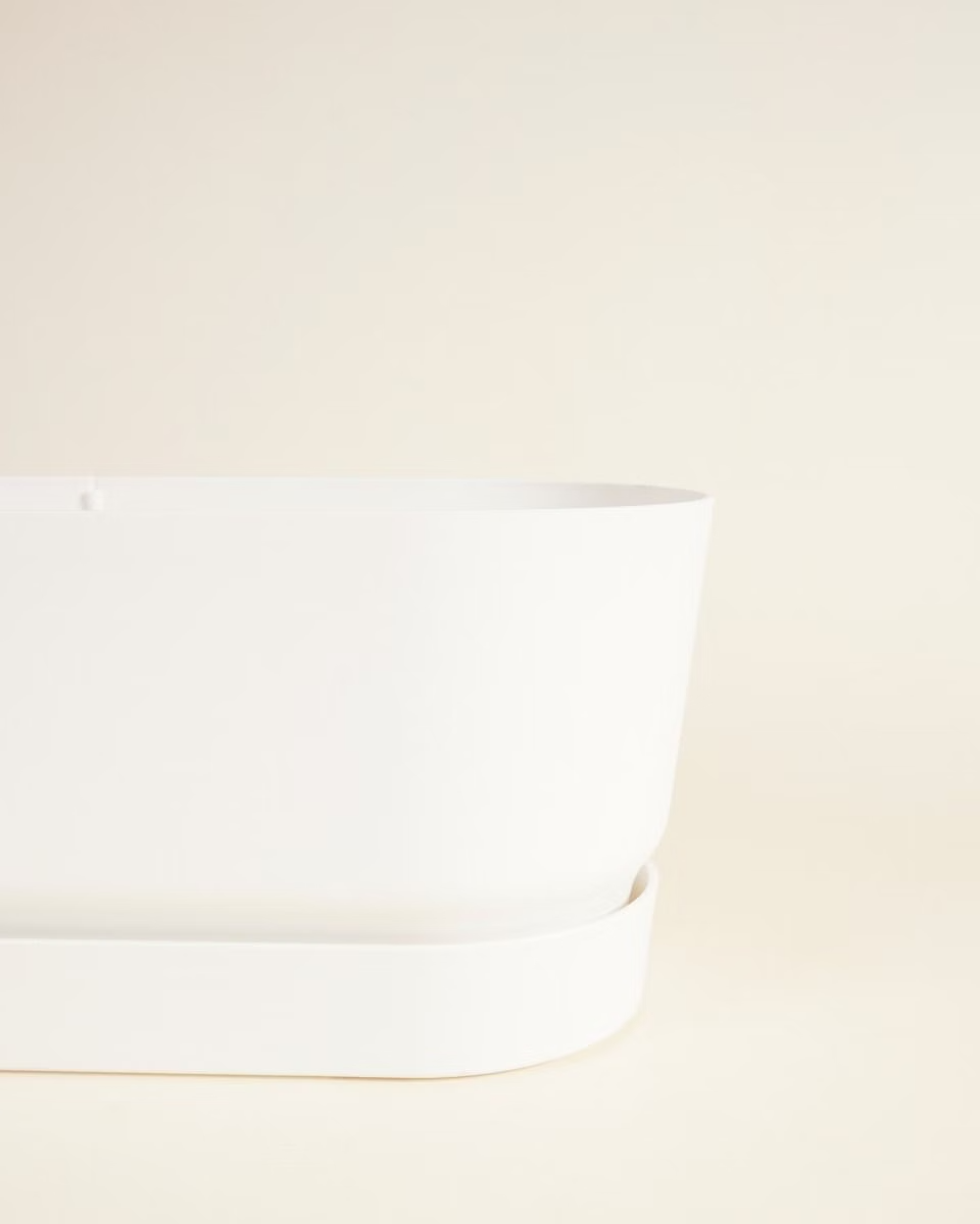 Elho Miles Oval Pot White