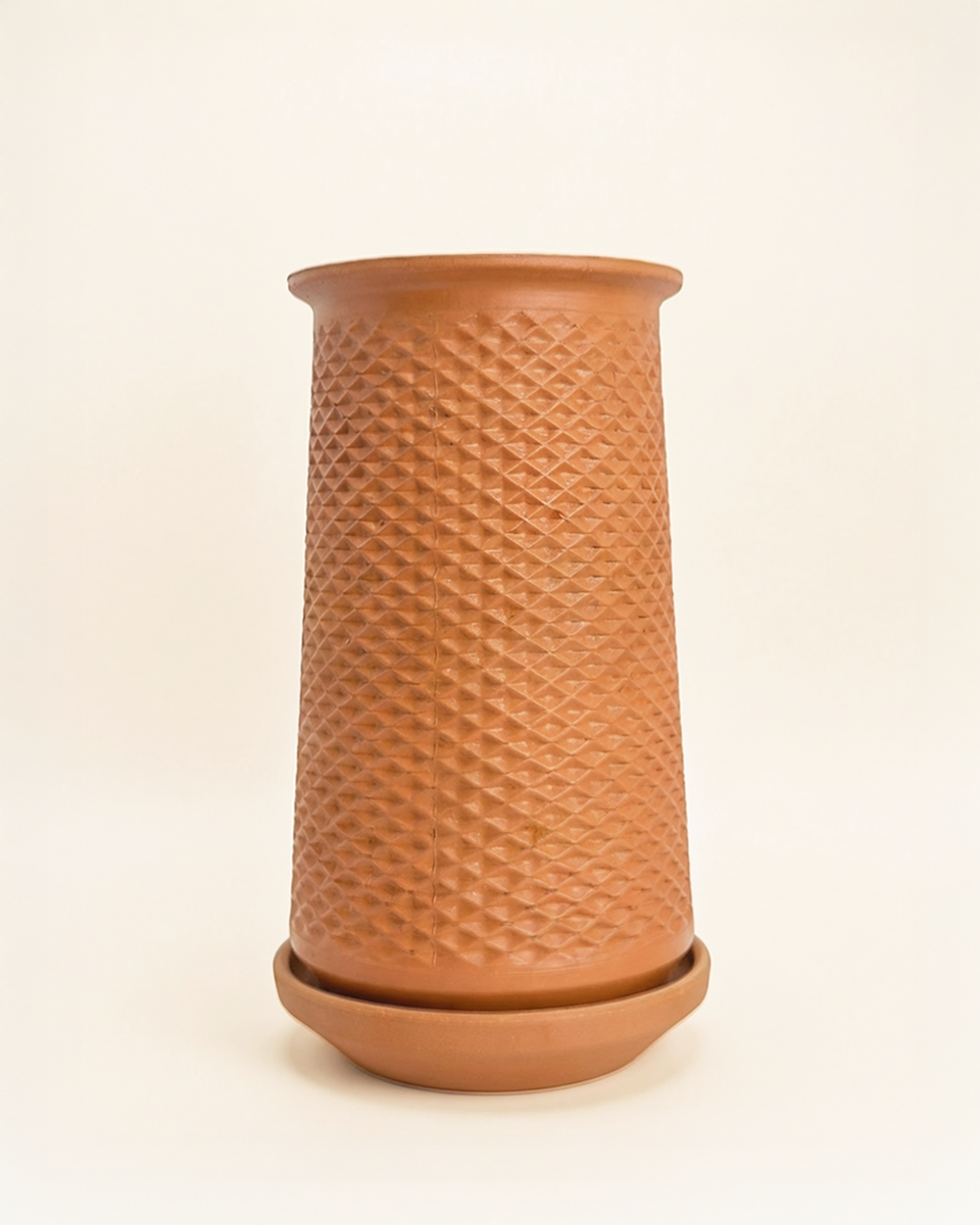 certa self-watering terracotta ceramic planter Terracotta Self-watering Grow Tower – NABAT