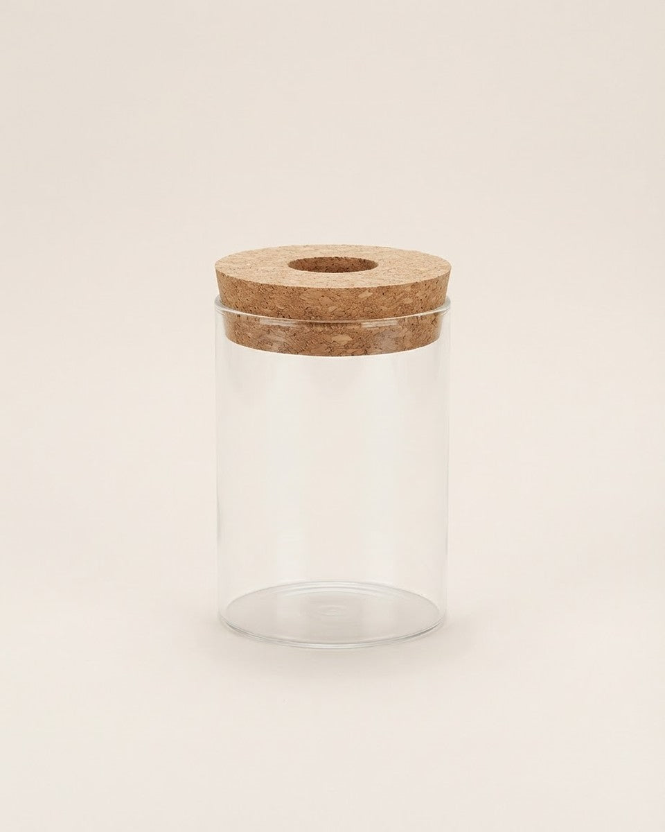 Acrylic propagation jar with cork lid برطمان إكثار أكريليك