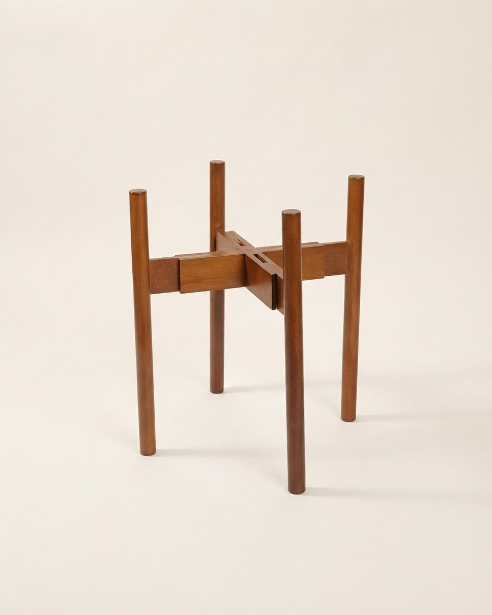 Adjustable bamboo plant stand 40 cm