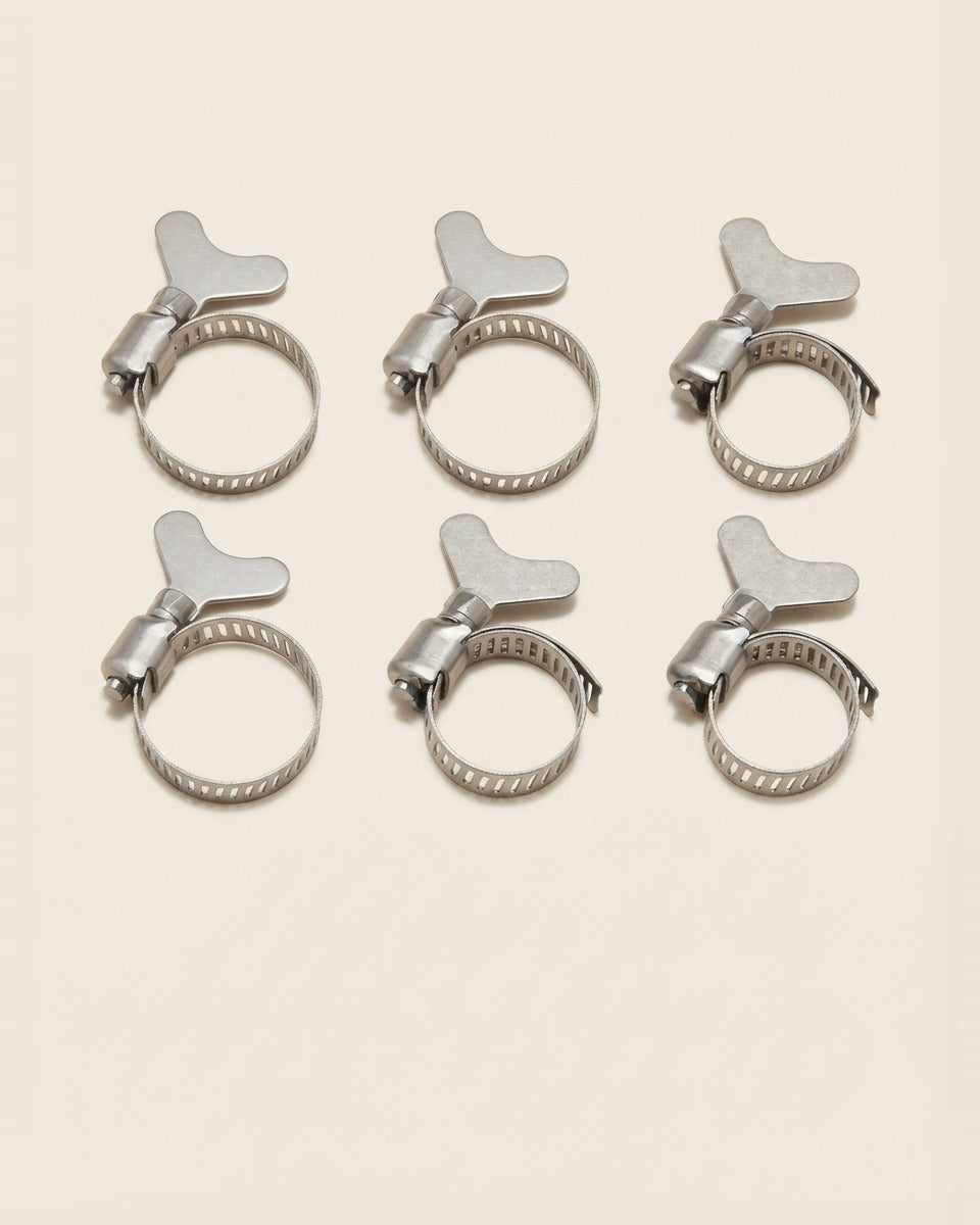 Screwless Steel Hose Clamps 6 Pieces قفيص ستيل بدون مفك (عدد 6)