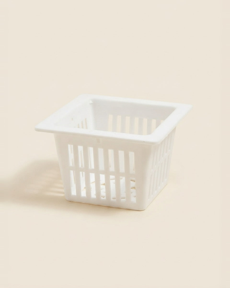 Square Hydroponic Net Cup Small White كاس هايدروبونك مربع صغير أبيض