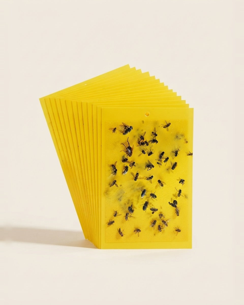 Fly and Insect Sticky Traps 20 Pieces ملصق للذباب والحشرات (20 قطعة)