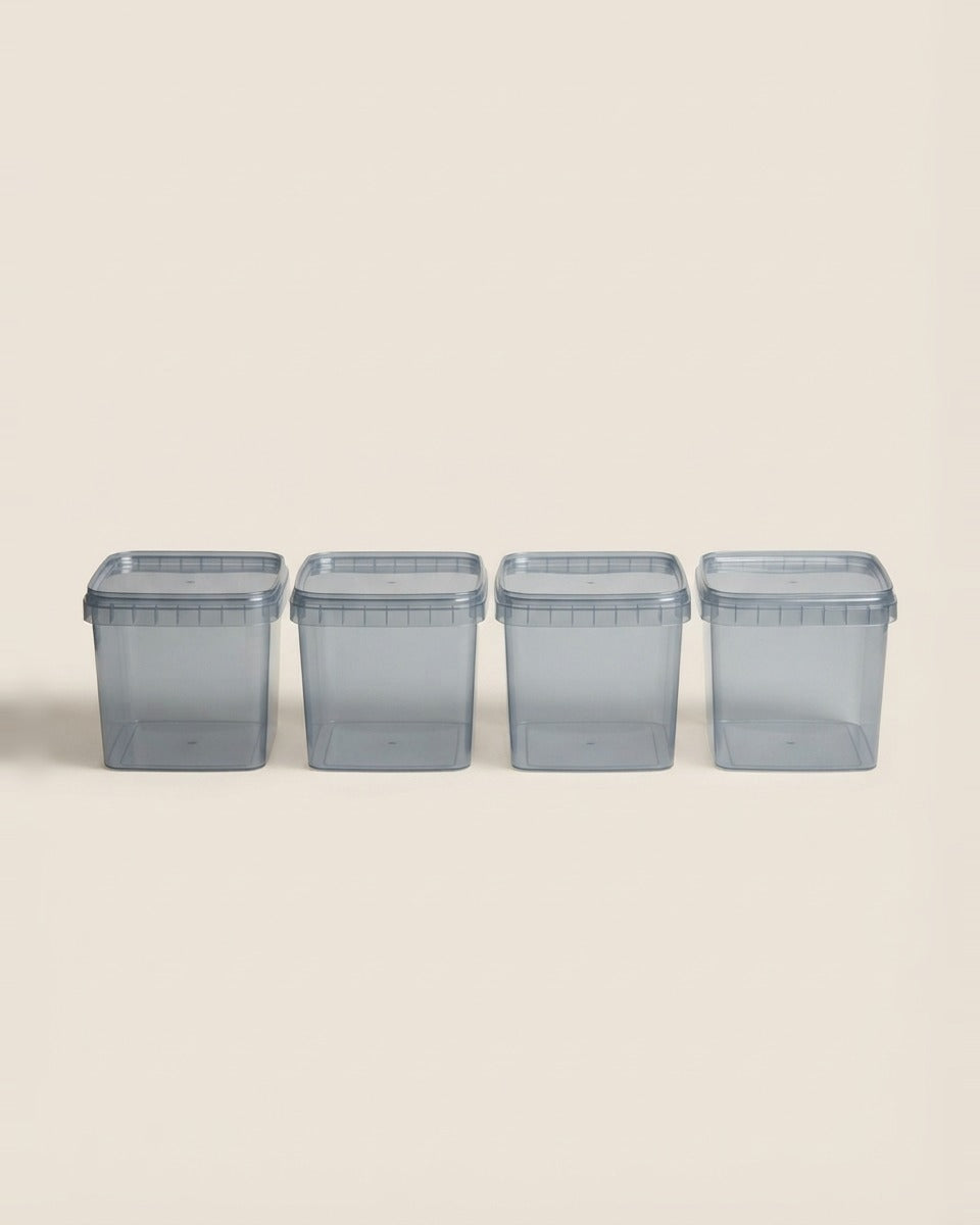 Seed and Fertiliser Storage Tubs 2 L 4 Pieces علبة تخزين البذور والأسمدة 2 لتر (عدد 4)