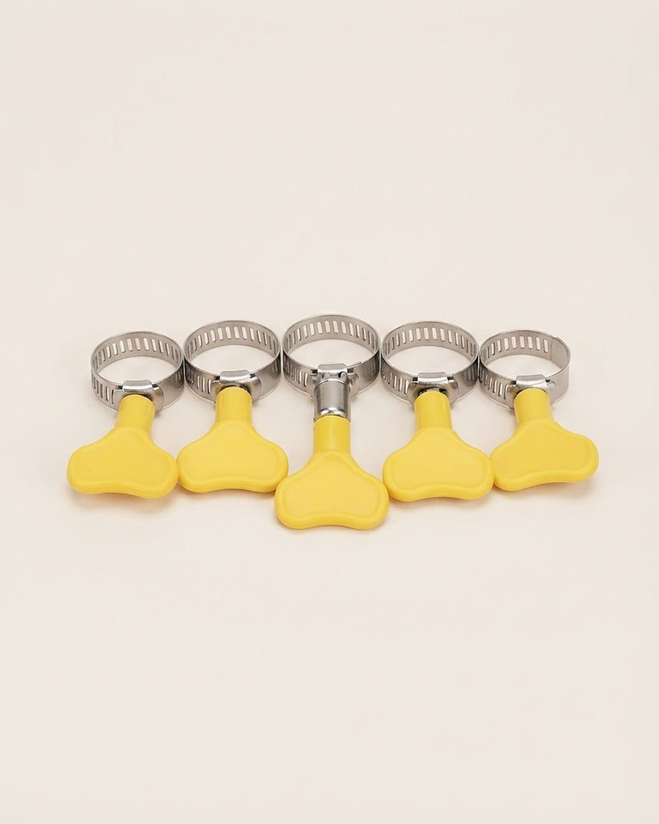 Screwless Hose Clamps 13-19 mm 5 Pieces قفيص بدون مفك من 13 - 19 ملم (عدد 5)