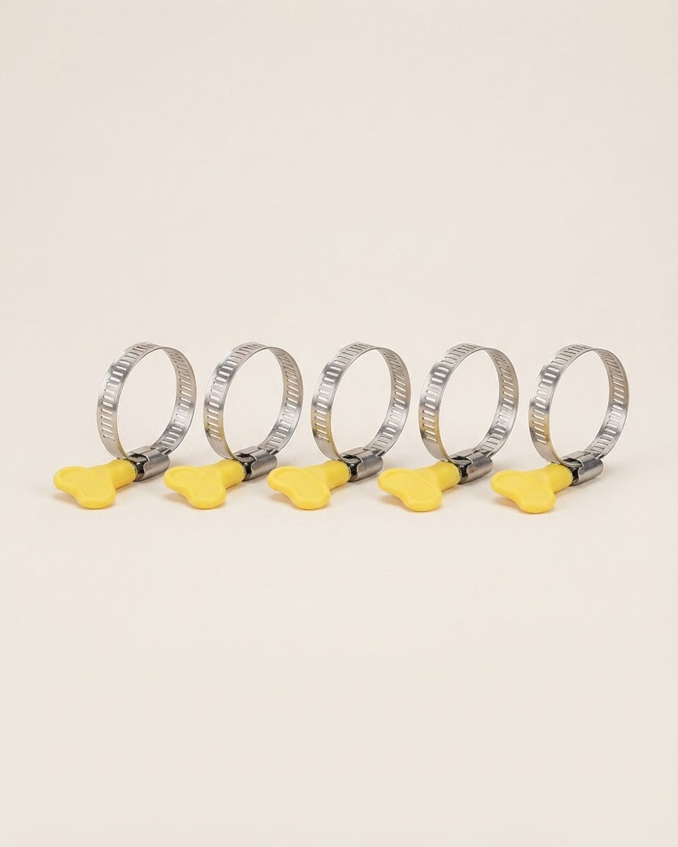 Screwless Hose Clamps 18-32 mm 5 Pieces قفيص بدون مفك من 18 - 32 ملم (عدد 5)